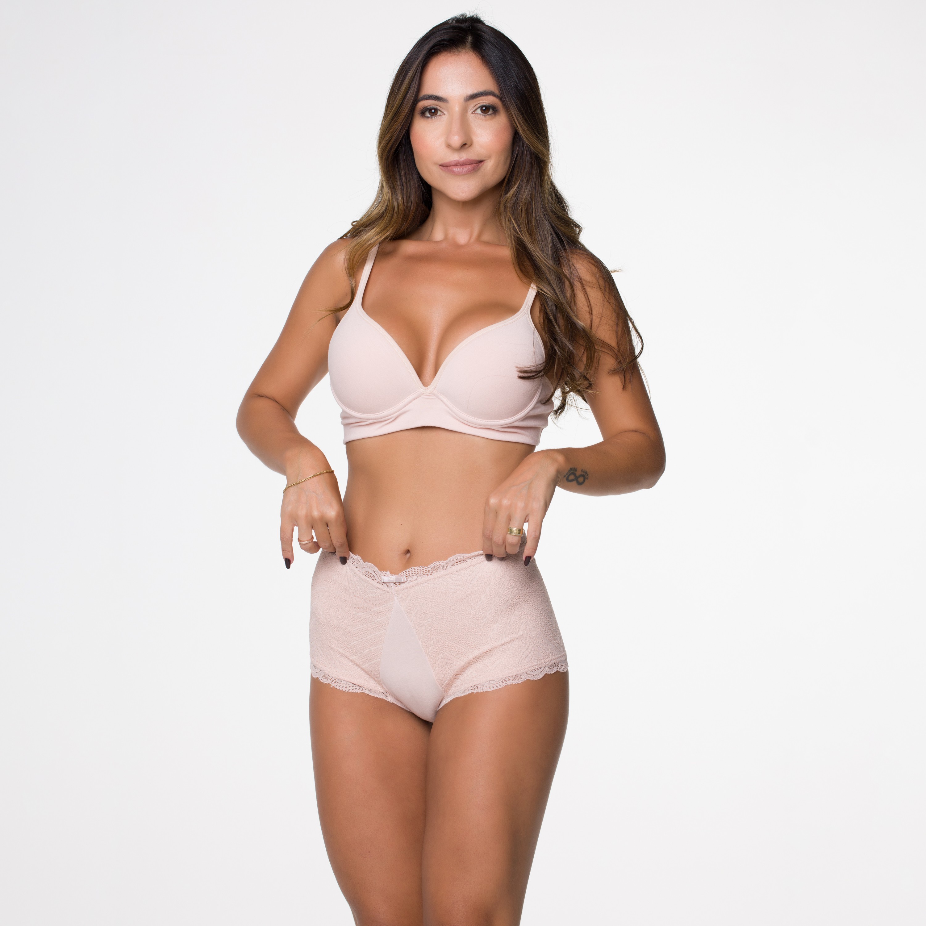Cale On Em Renda Toda Forrada Nude Em Algod O Eg Pcio Ahav Store