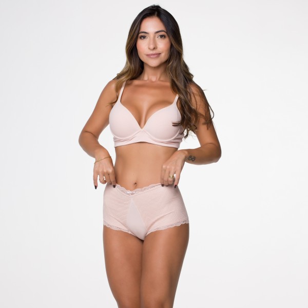 Cale On Em Renda Toda Forrada Nude Em Algod O Eg Pcio Ahav Store
