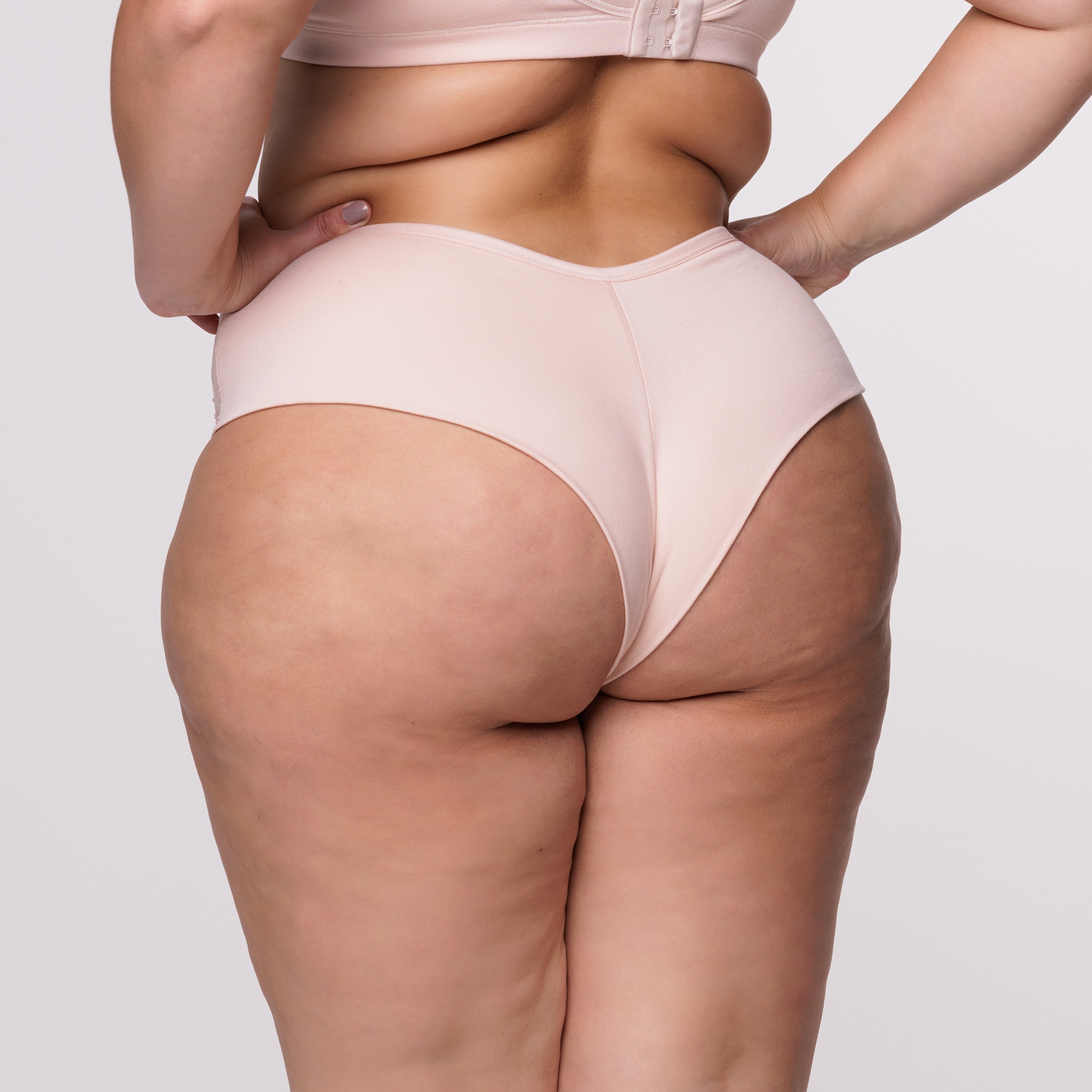 Calcinha Plus Size Fio Duplo Nude Renda Na Lateral Ahav Store