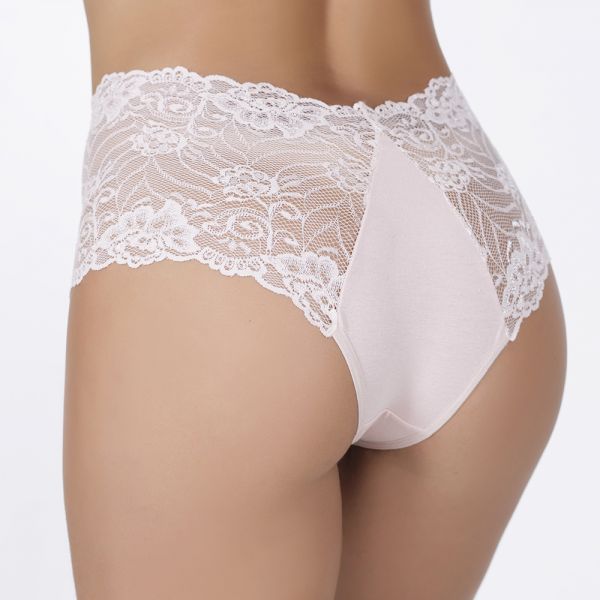 Caleçon Renda Nude em Algodão Egípcio