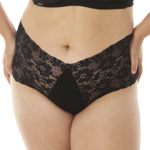 Caleçon Plus Size Renda  em Algodão Egípcio