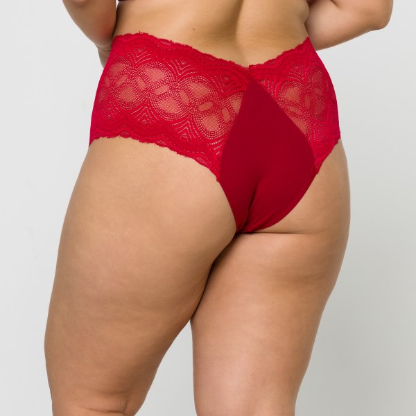 Caleçon Plus Size Renda  em Algodão Egípcio