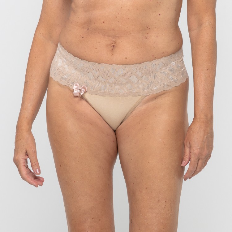 Tanga Rendão Areia em Algodão Egípcio