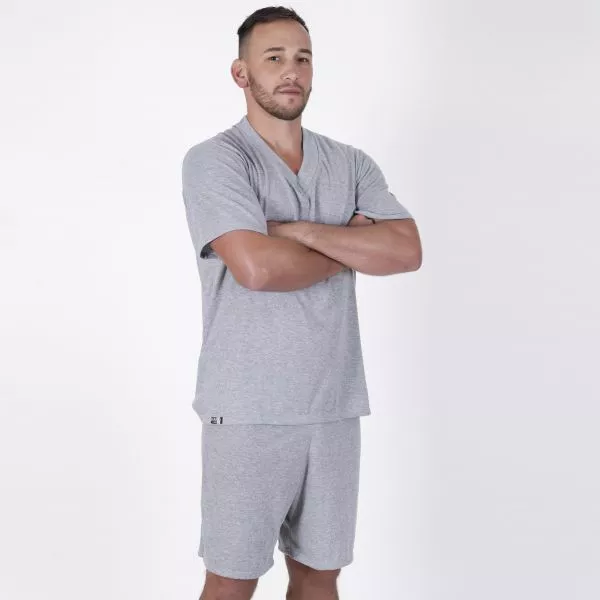 Pijama Masculino Curto em Algodão