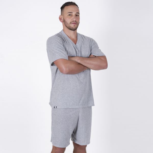 Pijama Masculino Curto em Algodão