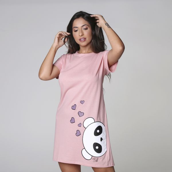 Camisão Silk com Manga Curta Romance
