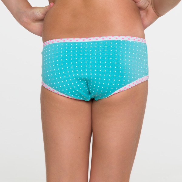 Calcinha Baby Silk Poa Verde Esmeralda em Algodão Egípcio