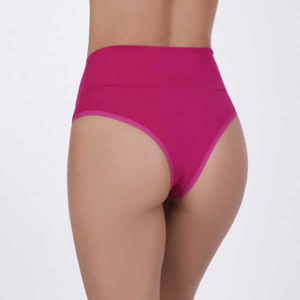 Calcinha Cós Super Largo Fio em Algodão Egípcio Pink