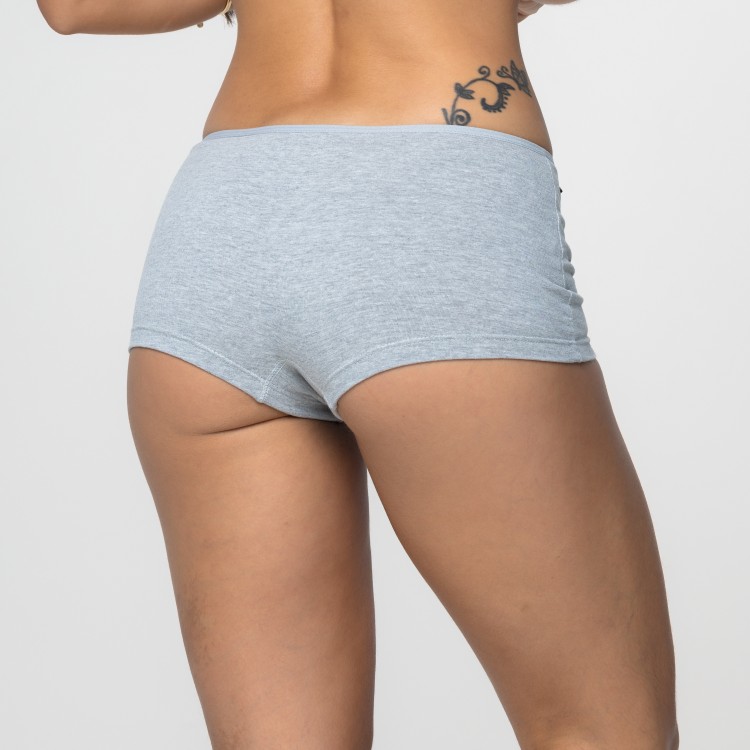 Cueca Feminina CINZA em Algodão Egípcio