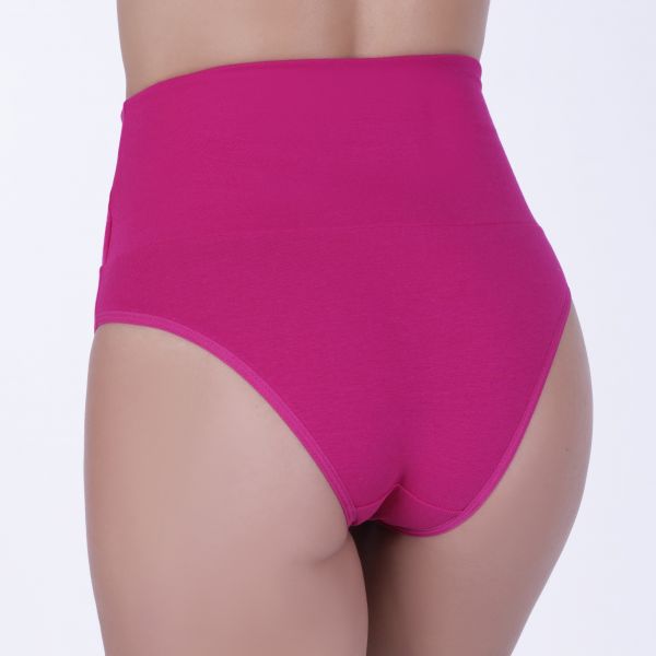 Calcinha Cos Super Largo de COMPRESSÃO em Algodão Egípcio Pink