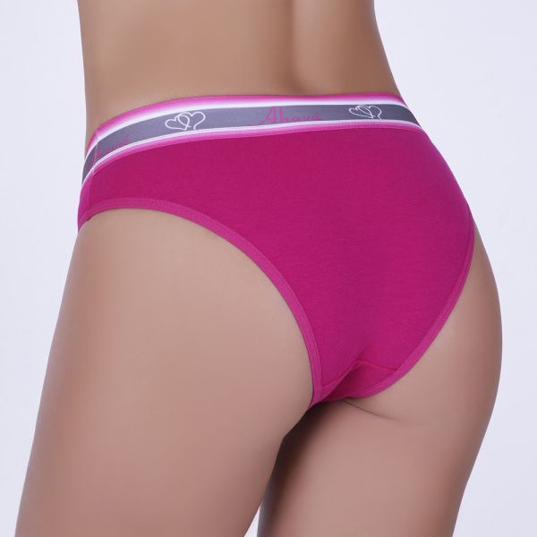 Tanga em Algodão Egípcio Pink com Elástico Personalizado