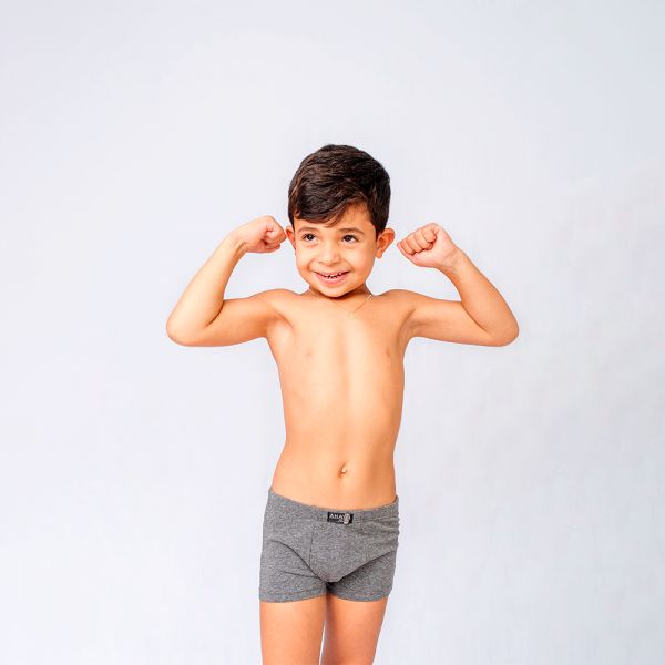 Cueca boxer Algodão Egípcio infantil