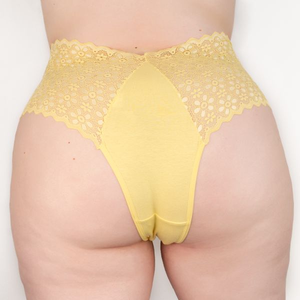 Caleçon Plus Size Renda  em Algodão Egípcio