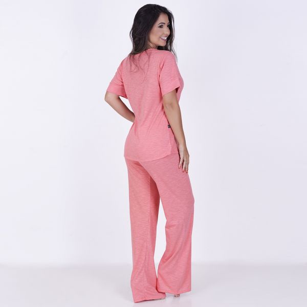 Pijama Longo Manga Curta Flamêzão Star Panda