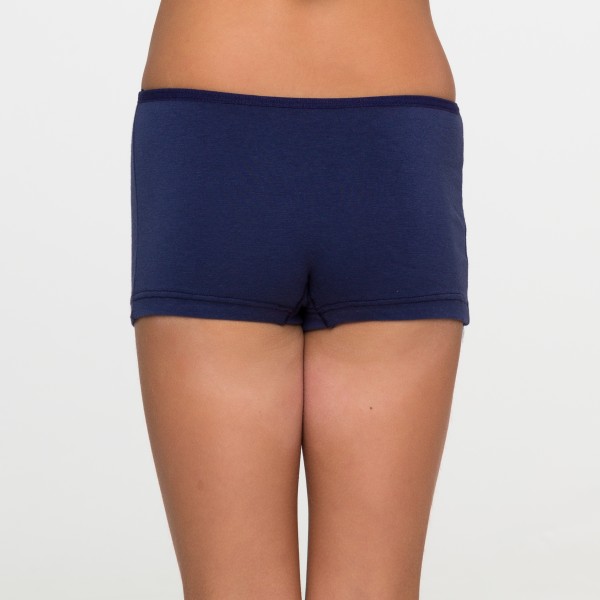 Cueca Feminina Infantil Marinho de Algodão Egípcio