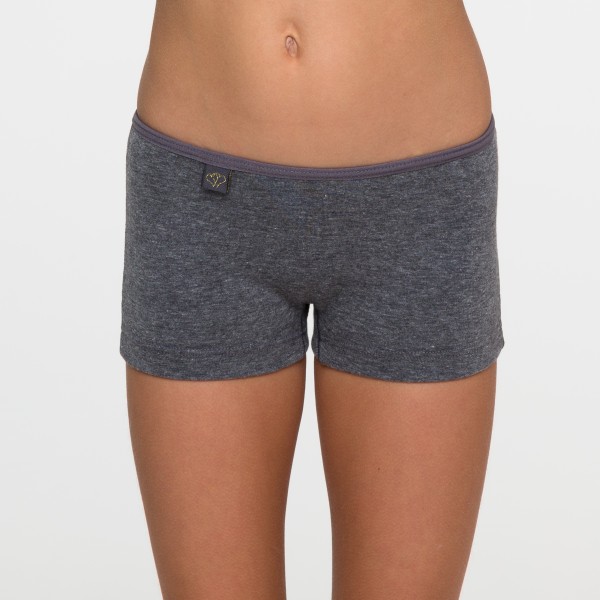 Cueca Feminina Infantil Mescla escuro de Algodão Egípcio