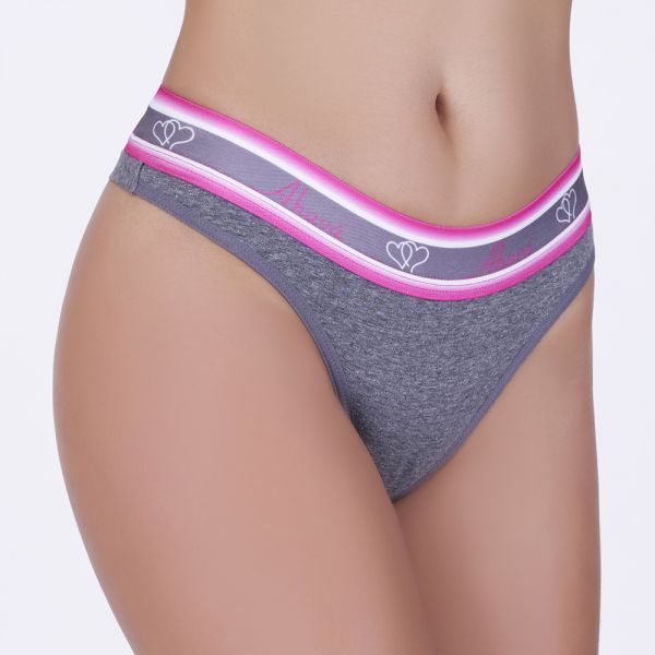 Fio Duplo Em Algodão Egípcio com Elástico personalizado Mescla Escuro