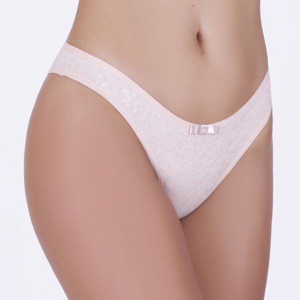 Tanga Silk Zebra Nude em Algodão Egípcio