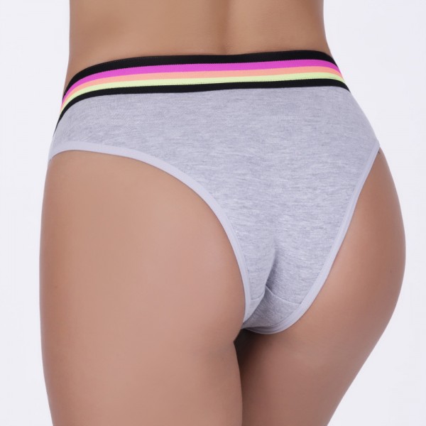 Tanga em Algodão Egípcio Elástico Mescla Claro com Personalizado em cores Neon