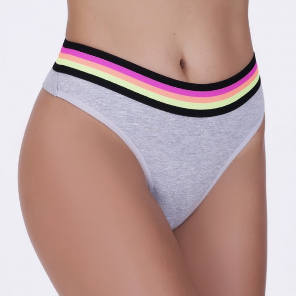 Fio Duplo Em Algodão Egípcio com Elástico personalizado em cores Neon