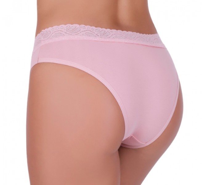 Tanga Renda na Cintura em Algodão Egípcio