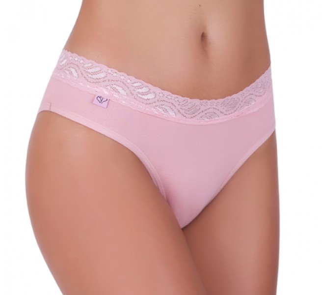 Tanga Renda na Cintura em Algodão Egípcio