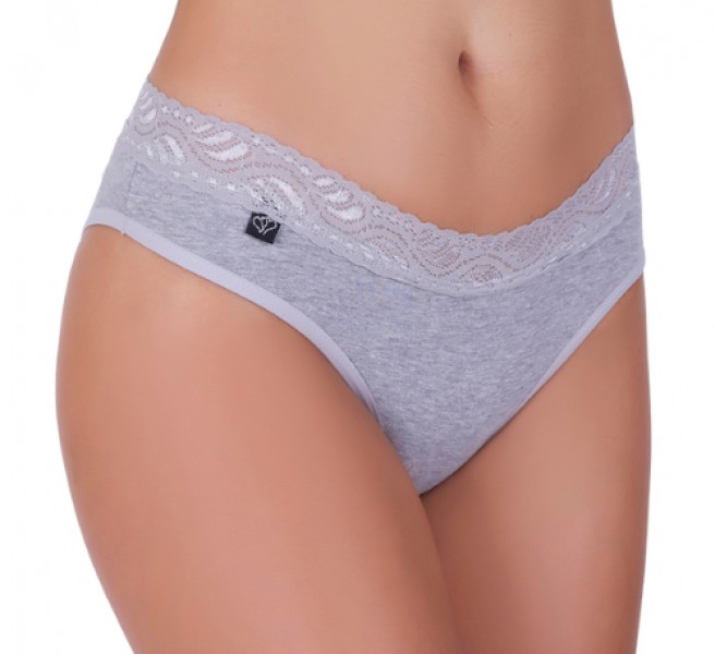 Tanga Renda na Cintura em Algodão Egípcio