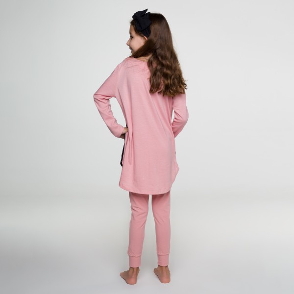 PIJAMA INFANTIL BICOLOR  EM ALGODÃO