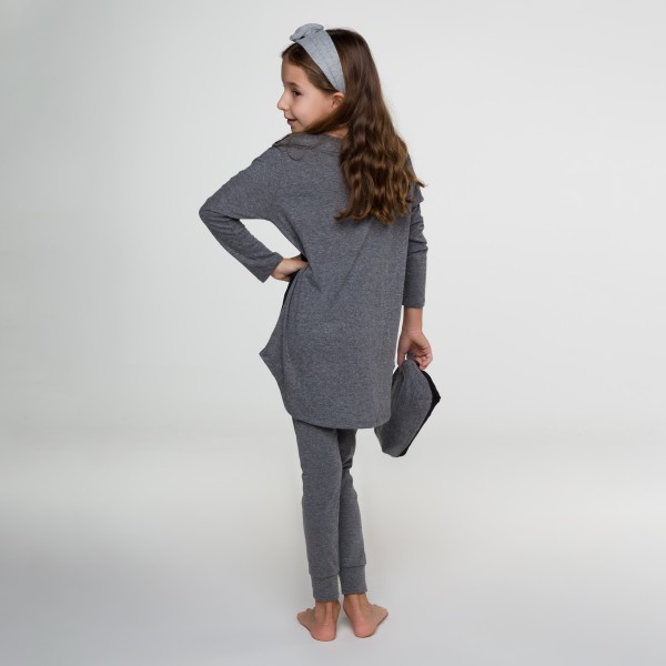PIJAMA INFANTIL BICOLOR  EM ALGODÃO
