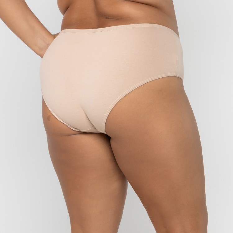 Calçola Plus Size Senhora Em Algodão Egípcio Areia