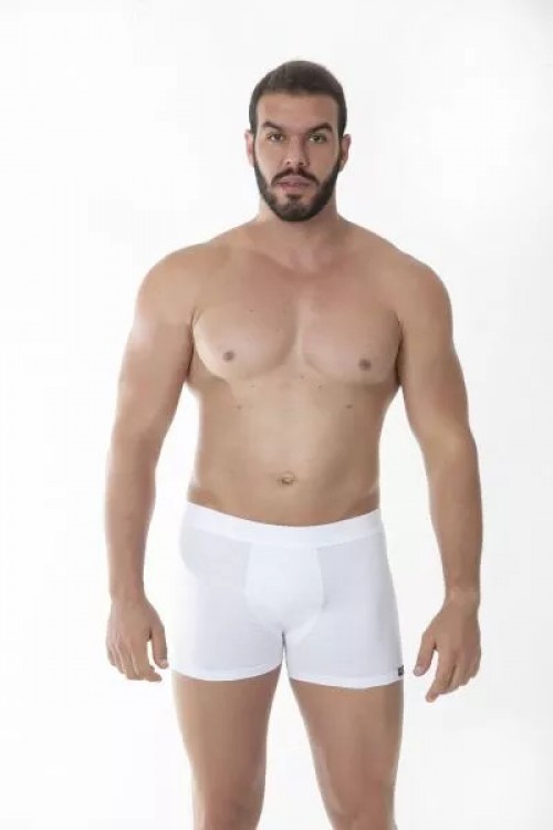 Cueca Masculina em Algodão Egípcio Elástico Cintura Plus Size