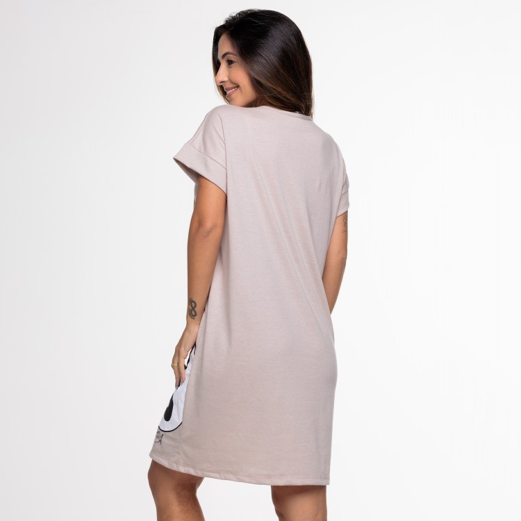 Camisão Silk em Algodão Areia Panda