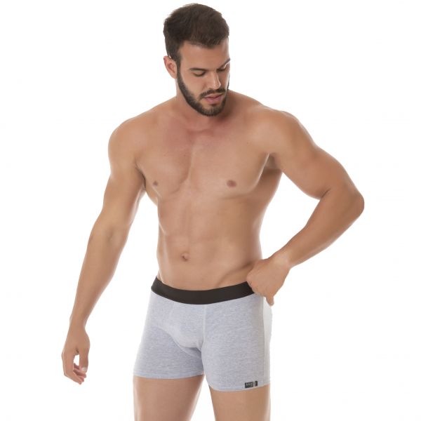 Cueca Masculina em Algodão Egípcio Elástico preto na  Cintura