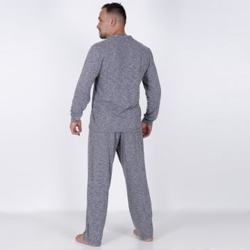 Pijama Masculino Longo Cinza em Flamezão