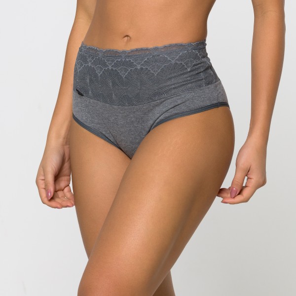 Calçola Barra Renda Cinza em Algodão Egípcio