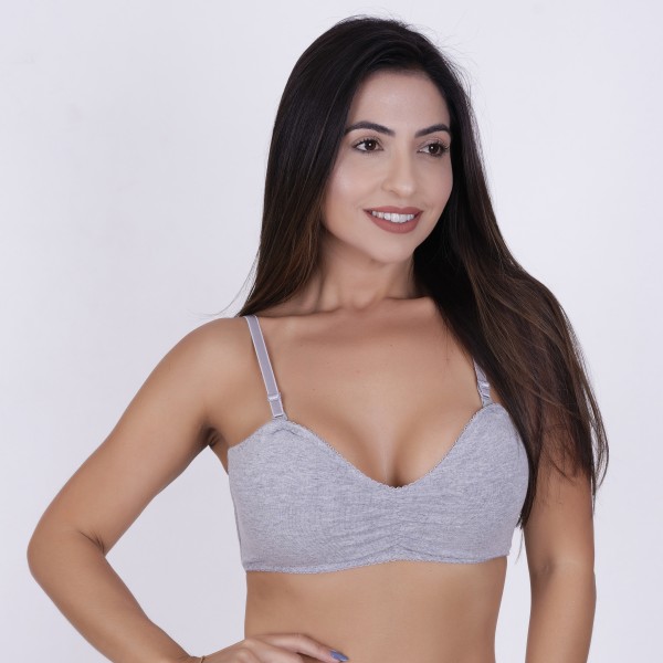 toma que cai em Algodão Egípcio e Alça Removível Mescla Claro