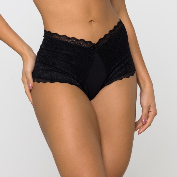 Caleçon em Renda Toda Forrada Preto em Algodão Egípcio